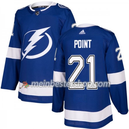 Tampa Bay Lightning Brayden Point 21 Adidas 2017-2018 Blau Trikot Authentic - Herren Tampa Bay Lightning Brayden Point 21 Adidas 2017-2018 Blau Trikot Authentic - Herren